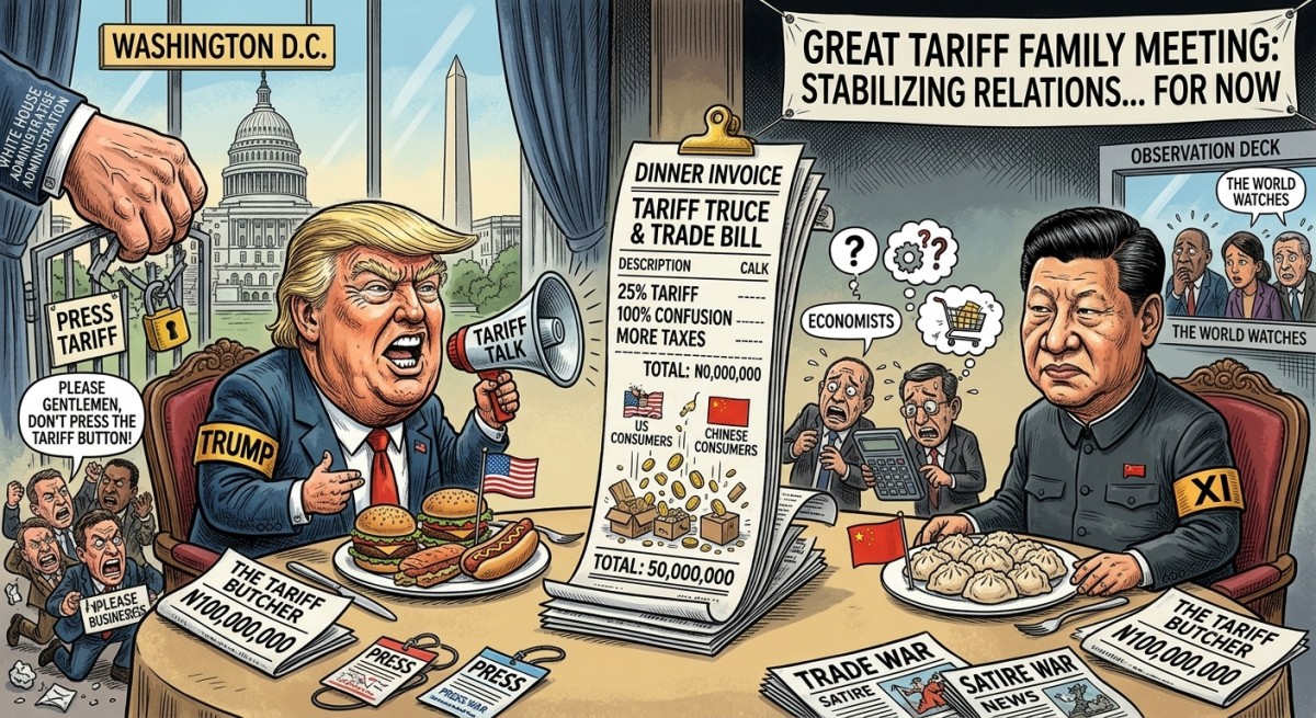 Trump Welcomes Xi to America, Because Apparently Tariffs Need a Family Meeting