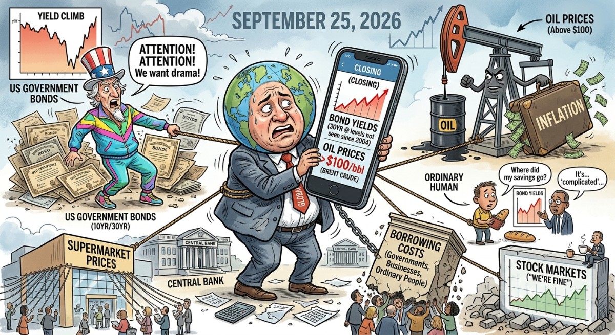 World Economy Checks Its Bank Account, Sees Bond Yields and Immediately Pretends It Never Opened the App