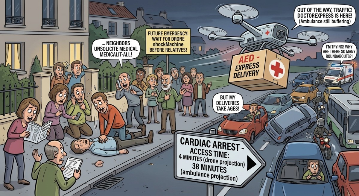 Doctors Discover New Emergency Plan: If Your Heart Stops, Apparently the Drone Is Now Coming Before Your Relatives