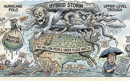 America vs. a Hybrid Storm: Polo Died, Then Left Its Moisture in the Will and 150 Million People in a Flood Watch