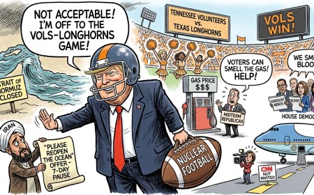 President Rejects Iran’s “Please Reopen the Ocean” Offer, Then Goes to Football Like a Man Who Just Declined a Group Chat