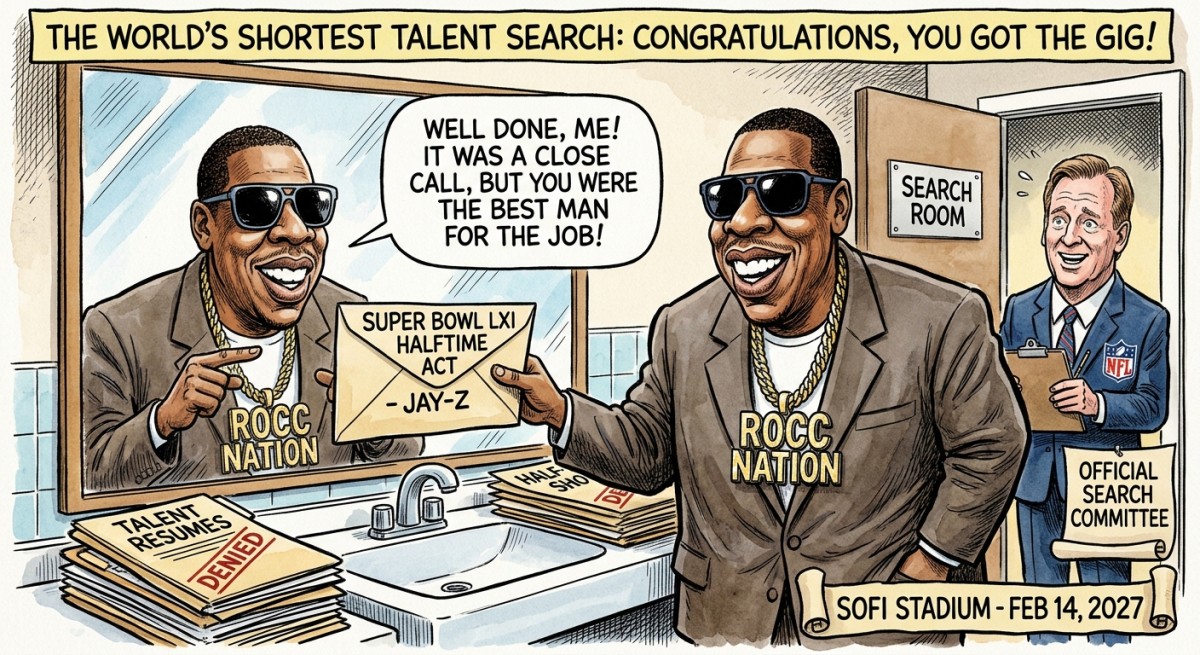 Jay-Z Searches the Entire Planet for the Perfect Super Bowl Halftime Act, Finds Him in the Mirror