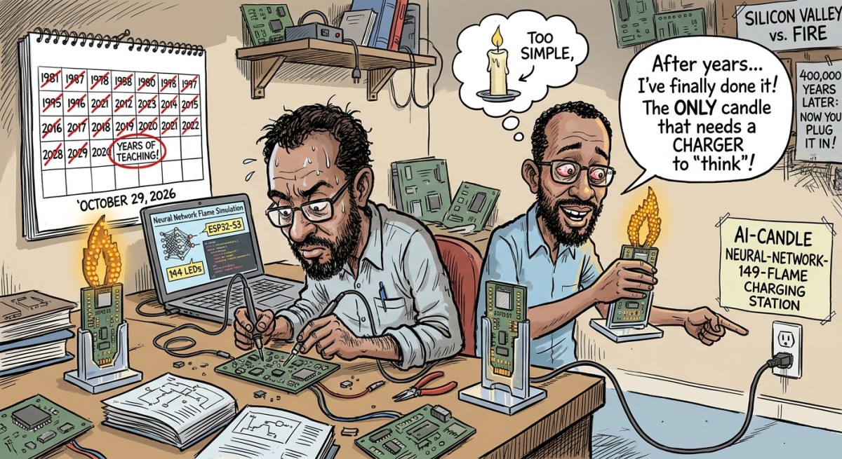 Man Spends Years Teaching a Computer to Be a Candle, Finally Invents the Only Candle That Needs a Charger