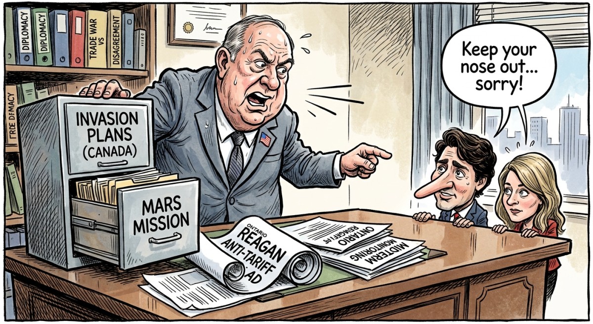 U.S. Ambassador Warns Canada to Keep Its Nose Out of American Elections, Reassures It the Invasion Plans Are Filed Right Next to Mars