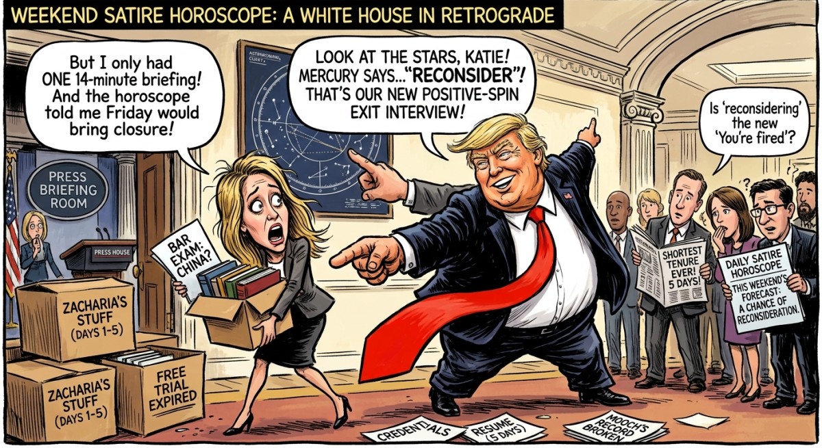 Weekend Horoscope: Mercury Suggests You "Reconsider," Which Is How the White House Fires People Now