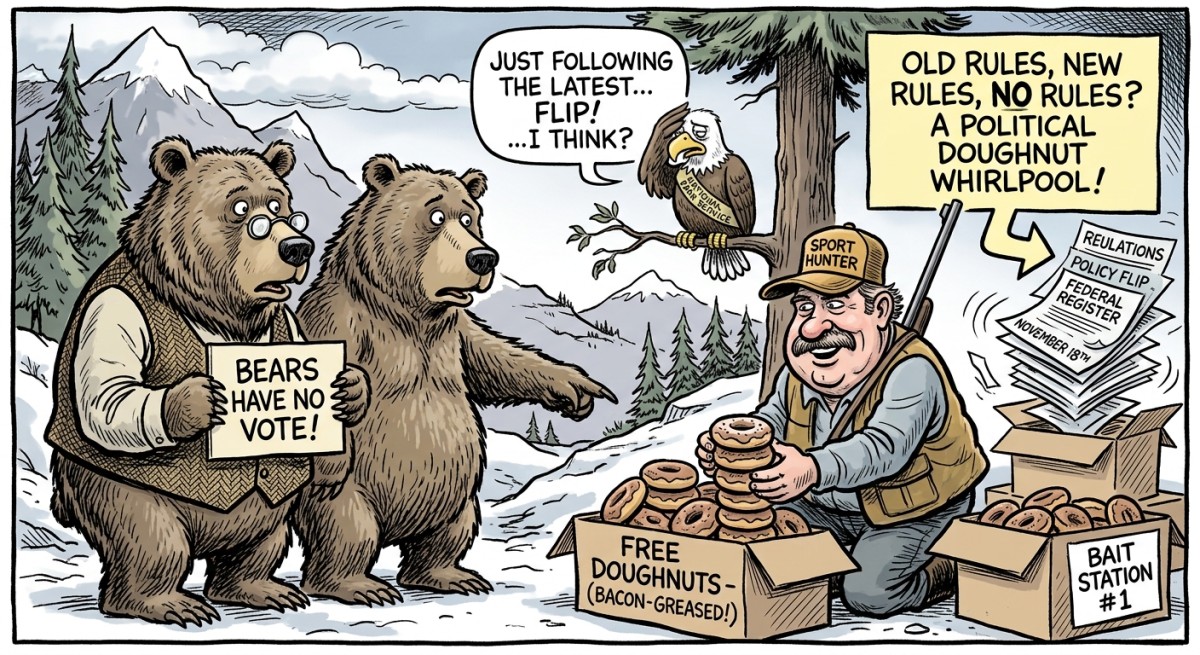Alaska's Bears Learn the Oldest Rule in American Politics: There Is No Such Thing as a Free Doughnut
