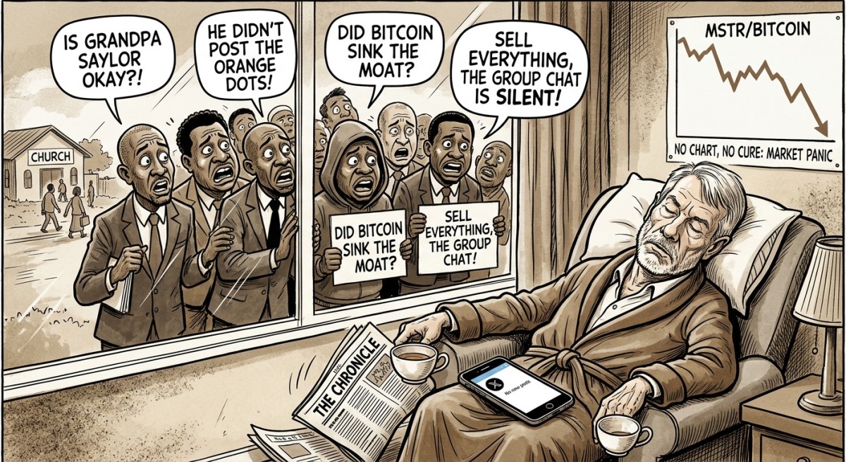 Michael Saylor Skips His Sunday Bitcoin Chart, and Crypto Traders Check on Him Like a Grandpa Who Didn't Call After Church