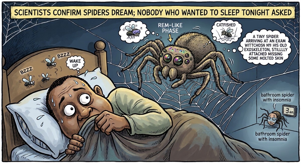 Scientists Confirm Spiders Dream, Answering the Question Nobody Who Wanted to Sleep Tonight Asked