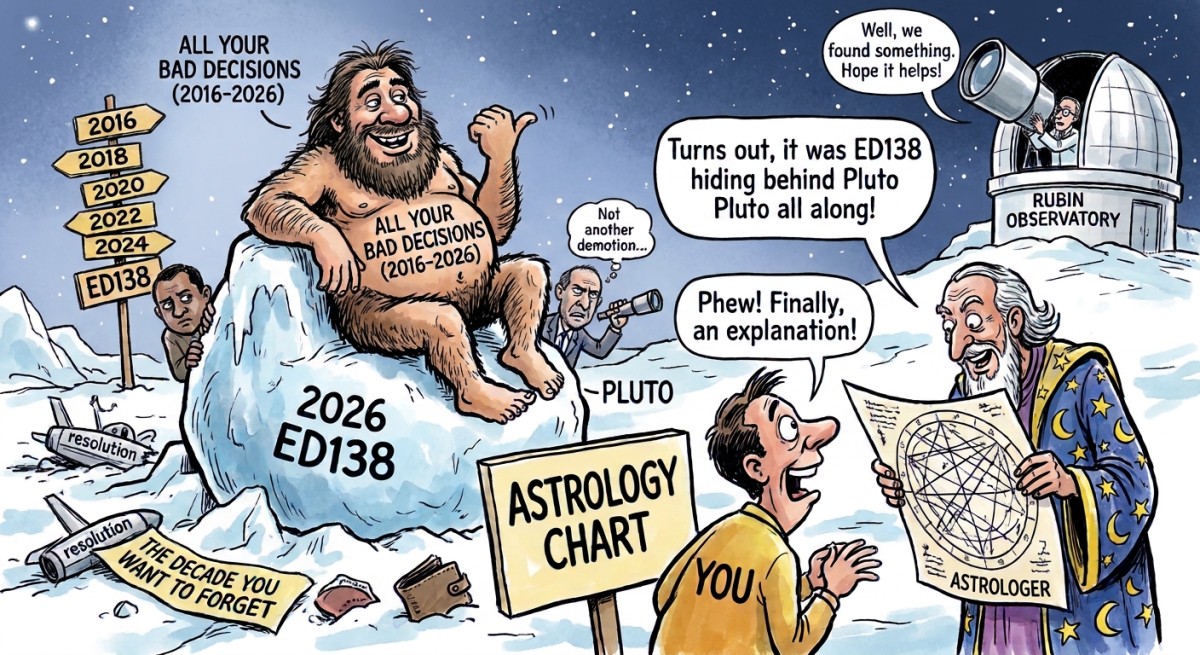 Your Horoscope: Scientists Find a Dwarf Planet That Has Been Hiding Behind Pluto Since 2016, Which Finally Explains Your Entire Decade