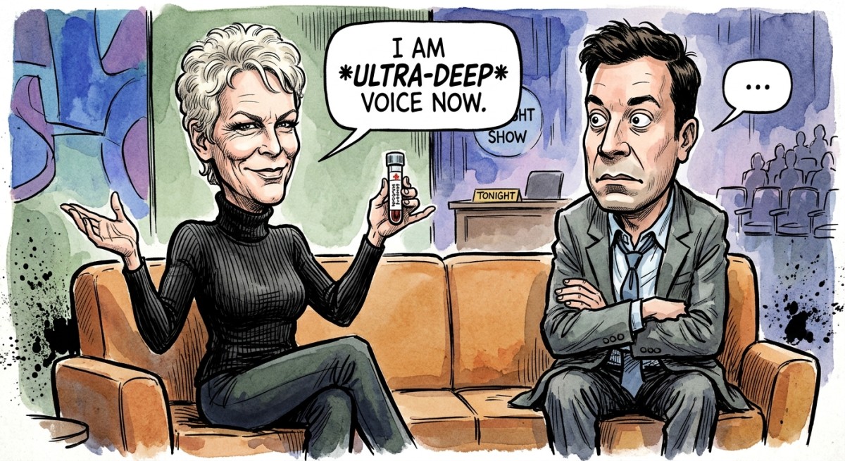 Jamie Lee Curtis Plays Elizabeth Holmes on Fallon, Becomes First Person in History to Get a Real Result Out of That Act