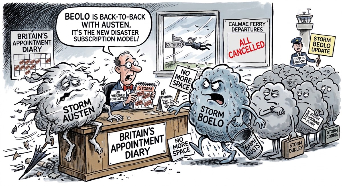Storm Boelo Arrives Barely a Day After Storm Austen, Because Britain's Weather Now Books Its Disasters Like Back-to-Back Dentist Appointments