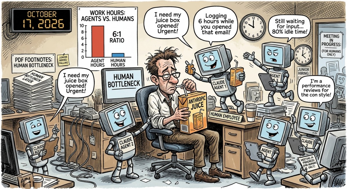 Anthropic's AI Agents Now Outwork Its Humans Six to One, Mostly by Waiting for Them to Reply