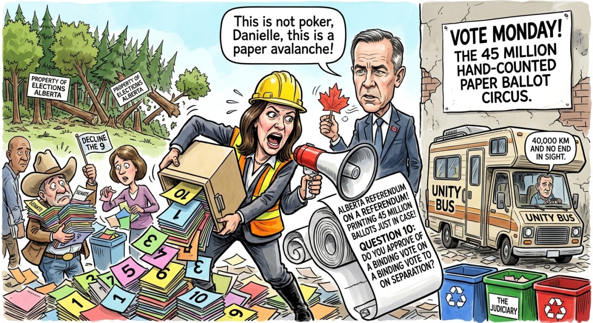 Alberta Holds a Referendum on Whether to Hold a Referendum, Prints 45 Million Ballots in Case the Answer Is Yes