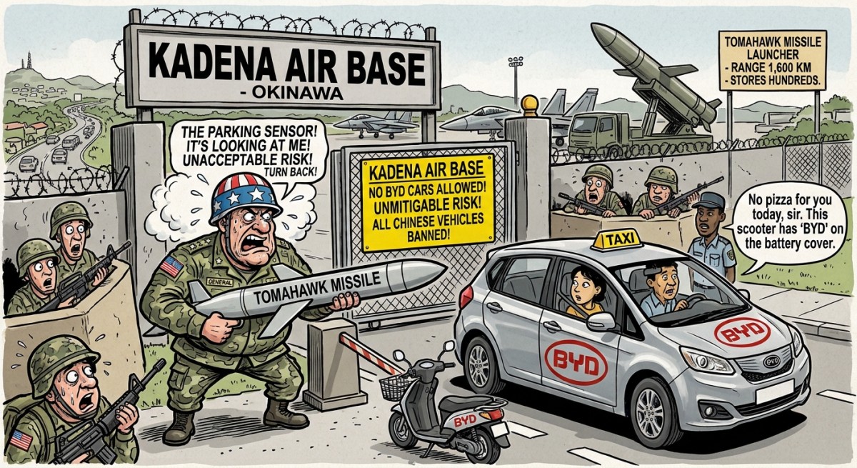 America's Biggest Overseas Air Base Stores Tomahawk Missiles Without Blinking, Is Now Officially Terrified of a Taxi