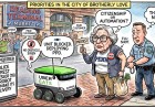 Philadelphia Police Arrest a 78-Year-Old Retired Professor So a Robot Could Finish Its Delivery