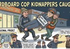 Two Men Steal a Cardboard Policeman From a Russian Supermarket, and the Real Police Catch Them Within a Day Out of Professional Pride