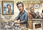 Sexiest Man Alive Noah Wyle Celebrates the Only Way He Knows: By Washing a Saucepan Nobody Asked Him To