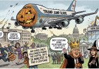 Trump Celebrates Halloween by Dressing Air Force One as a Low-Flying Jump Scare; Washington Gets 15 Minutes to Find Its Costume