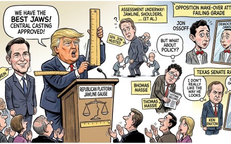 Trump Adds Jawlines to the Republican Platform, Promises America a Congress That Photographs Well