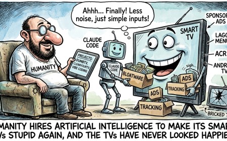 Humanity Hires Artificial Intelligence to Make Its Smart TVs Stupid Again, and the TVs Have Never Looked Happier