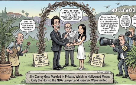 Jim Carrey Gets Married in Private, Which in Hollywood Means Only the Florist, the NDA Lawyer, and Page Six Were Invited