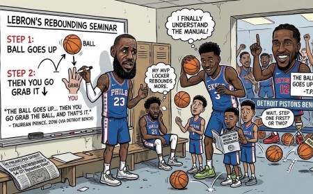 LeBron James Solves Sixers' Rebounding Crisis With a Two-Step Plan: The Ball Goes Up, Then You Grab It