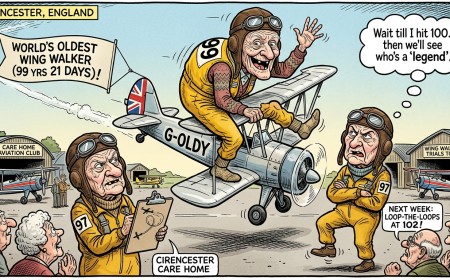 99-Year-Old Becomes the World's Oldest Wing Walker, and Her 97-Year-Old Rival Vows to Simply Turn 100 and Take It Back