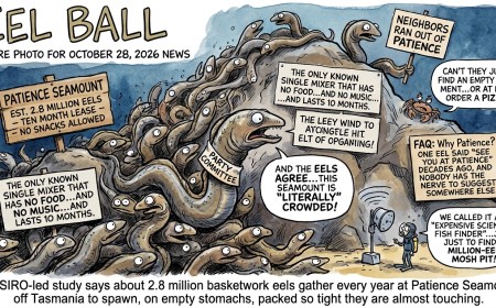 2.8 Million Eels Caught Hooking Up on an Underwater Mountain Named Patience, Which Is Exactly What Their Neighbors Ran Out Of