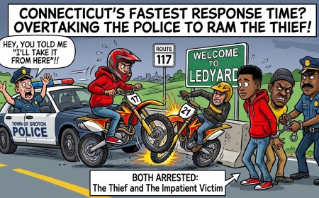 Connecticut Teen Passes Police Cruiser to Ram Man on His Stolen Dirt Bike, Gets Arrested for Having the Best Response Time in the State