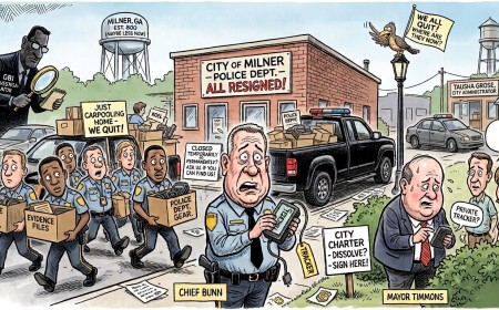 Georgia Town Secretly Tracks Its Police Chief's Truck, Successfully Locates the Entire Police Department Leaving