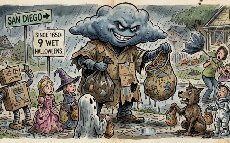 Rain Will Trick-or-Treat in 20 States This Halloween, Wearing Its Only Costume: Everyone's Ruined Costume