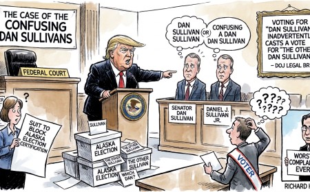 Justice Department Sues Alaska Because One Dan Sullivan Is Too Many and Two Is a Conspiracy