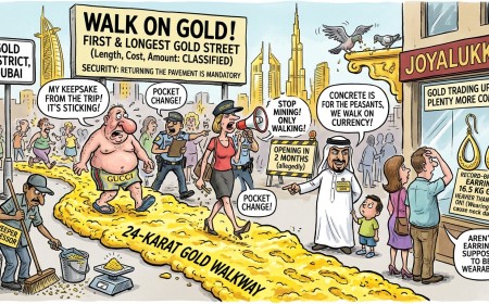 Dubai Is Paving a Street With 24-Karat Gold, Ending Centuries of Rich People Having to Touch Ordinary Ground