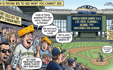 Brewers Fans Pay $15 to Watch an Empty Ballpark's Scoreboard Show a World Series in Florida, and It Sold Out in 20 Minutes