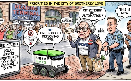 Philadelphia Police Arrest a 78-Year-Old Retired Professor So a Robot Could Finish Its Delivery