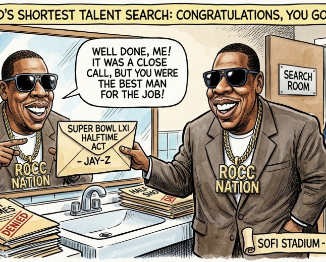 Jay-Z Searches the Entire Planet for the Perfect Super Bowl Halftime Act, Finds Him in the Mirror