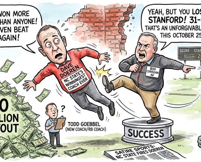 NC State Fires Its Winningest Coach Ever for Losing to Stanford, Will Pay Him $10 Million to Stop Winning Slightly Less