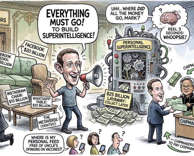 Meta Sells $97.5 Billion of Itself to Build a Superintelligence Smart Enough to Explain Where the Money Went